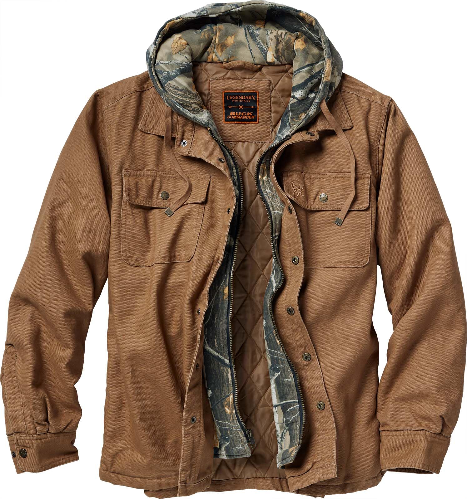 Legendary Whitetails Men's Canvas Hooded Water-resistant Heavyweight Jacket