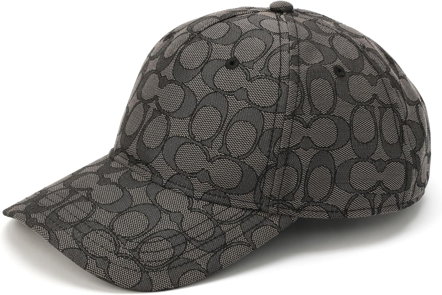 Coach Signature C Jacquard Baseball Hat Charcoal - Image 2