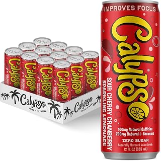 Calypso Sour Cherry Cranberry Zero Sugar Sparkling Lemonade + Focus