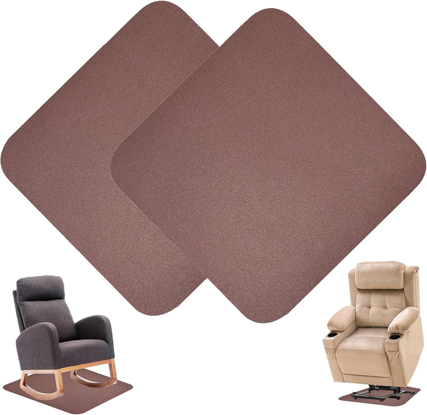 Recliner Pads for Hardwood Floors, Under Recliner Mat Floor Protectors Furniture Pads to Keep Furniture from Sliding Swivel Chairs Recliner mats for Hardwood Floors Non Slip Furniture Pads