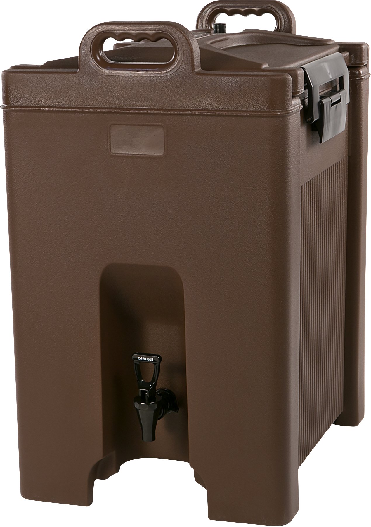Carlisle FoodService Products Cateraide Insulated Beverage Dispenser with Handles for Catering, Kitchen, and Restaurants, Plastic, 10 Gallons, Brown