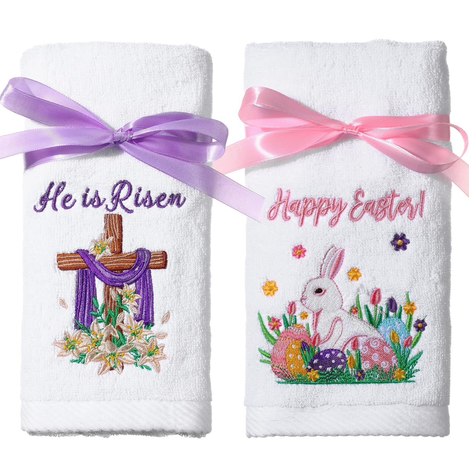 Quera 2 Pack Lavender Hand Towels 100 Percent Cotton Embroidered Premium Luxury Decor Bathroom Decorative Dish Set for Drying, Cleaning, Cooking Quera 2 Pack Lavender Hand Towels 100 Percent Cotton Embroidered Premium Luxury Decor Bathroom Decorative Dish Set for Drying, Cleaning, Cooking