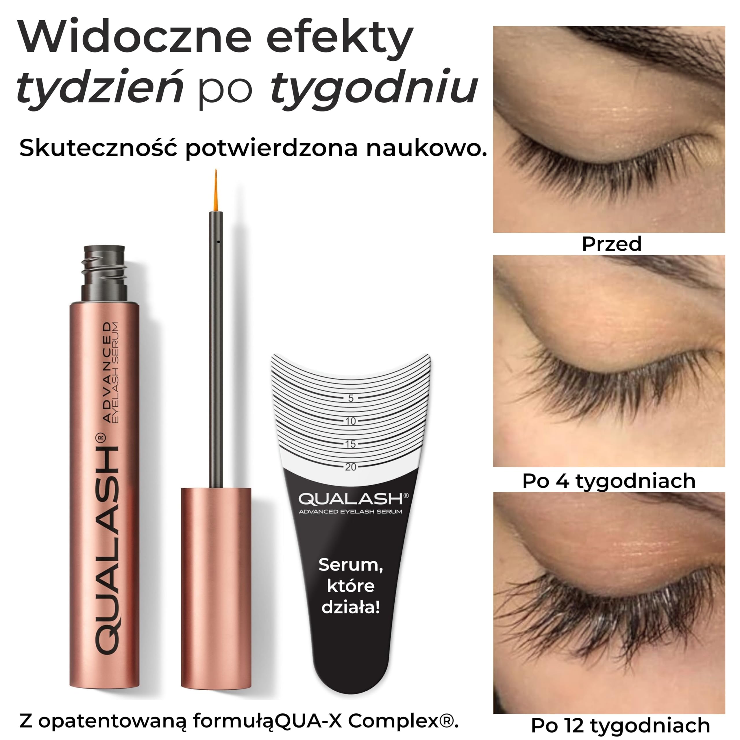 QUA-X CompleX® Serum do rzęs na porost i wydłużenie 3,5 ml Lash Booster