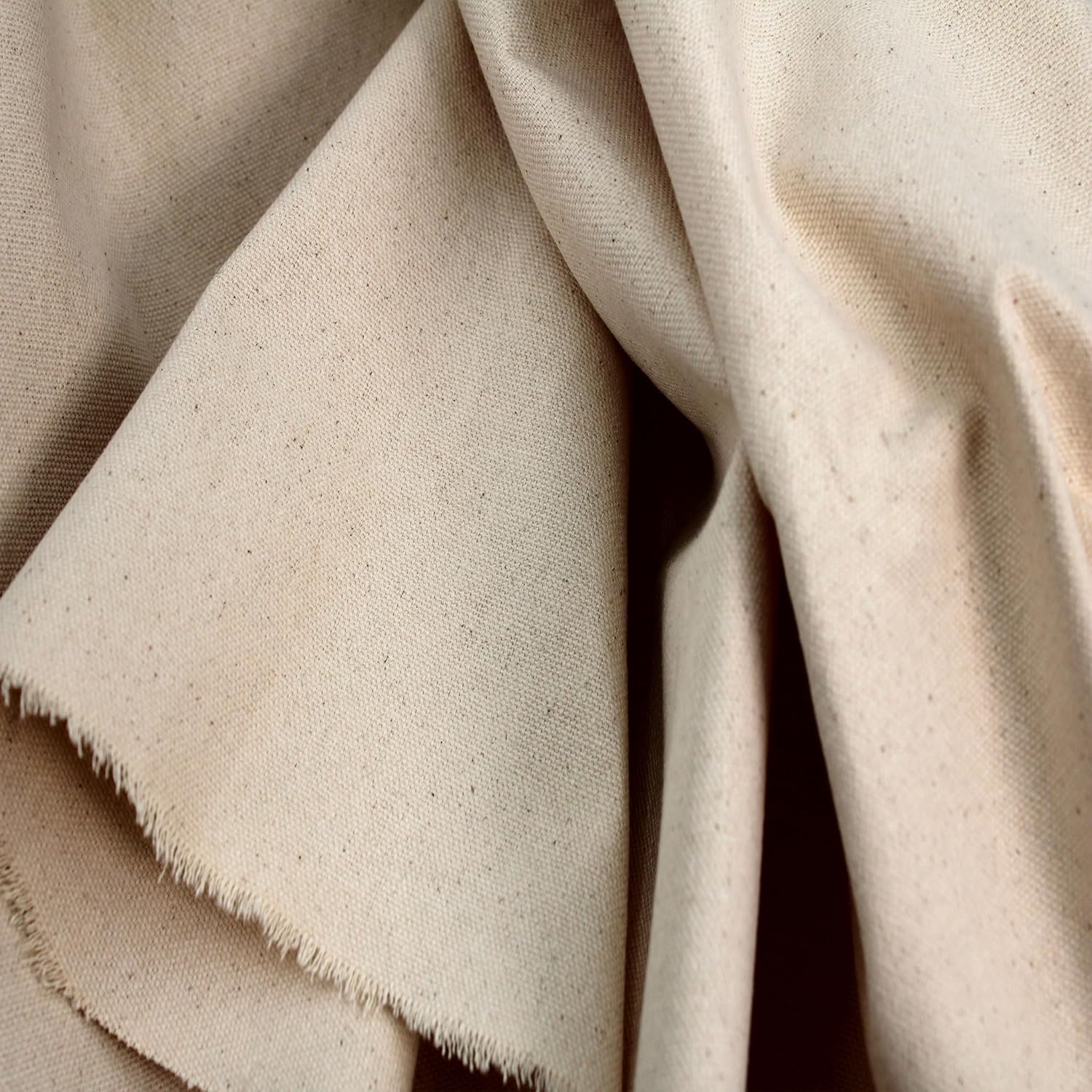 62" Wide 10oz Cotton Canvas Fabric by The Yard - No Stretch, Medium-Weight, Duck Cloth for Painting, Upholstery, Crafts, Workwear, Bags, Backings & DIY Projects