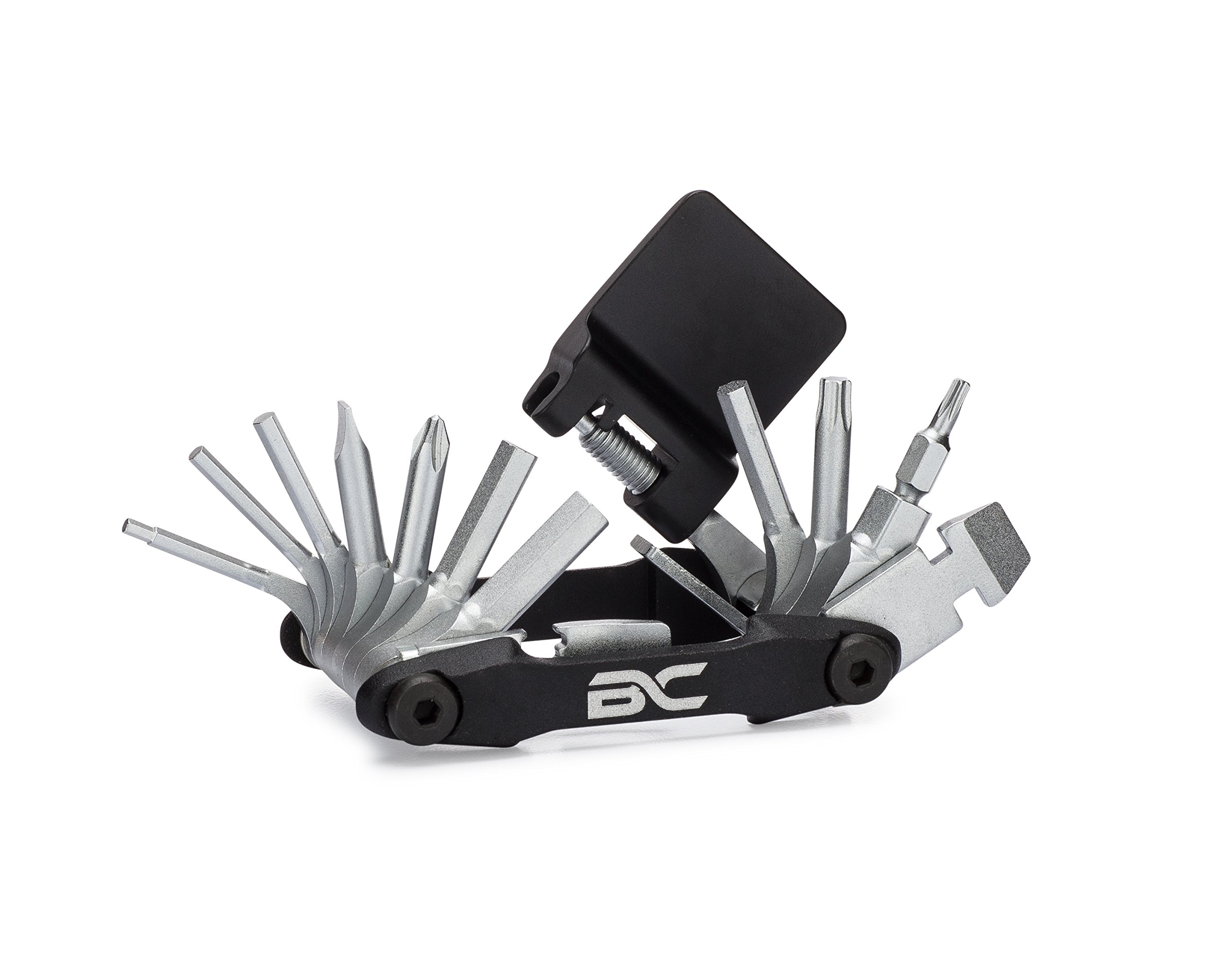 BC Bicycle Company 21 in 1 Multi-Tool Road and Mountain Bike Repair Tool - Chain Breaker - Hex Keys - Screwdrivers - Torx - Spoke Wrenches - All in One Compact Lightweight Cycling Tool Set