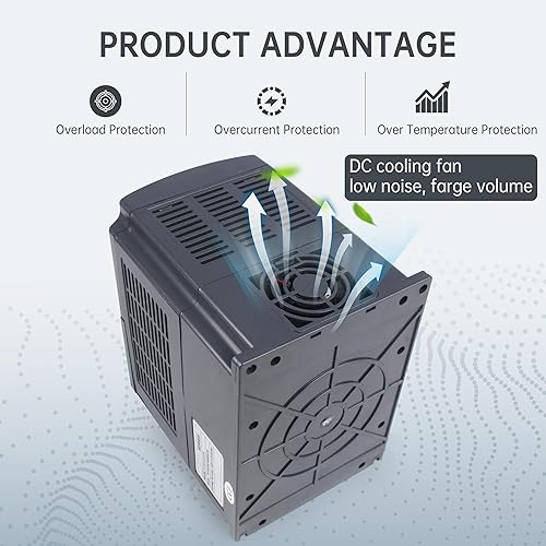 Miniatura 6 de RATTMMOTOR Unidad de frecuencia variable de 22 KW 220 V VFD inversor de frecuencia entrada monofásica salida de 3 fases para VFD refrigerado por