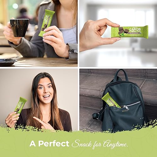 Miniatura 5 de Missy J's Trufa orgánica de algarroba y menta de 1.38 onzas, paquete de 3  Algarroba hecha con azúcar de coco, vegano y sin gluten  Sustituto