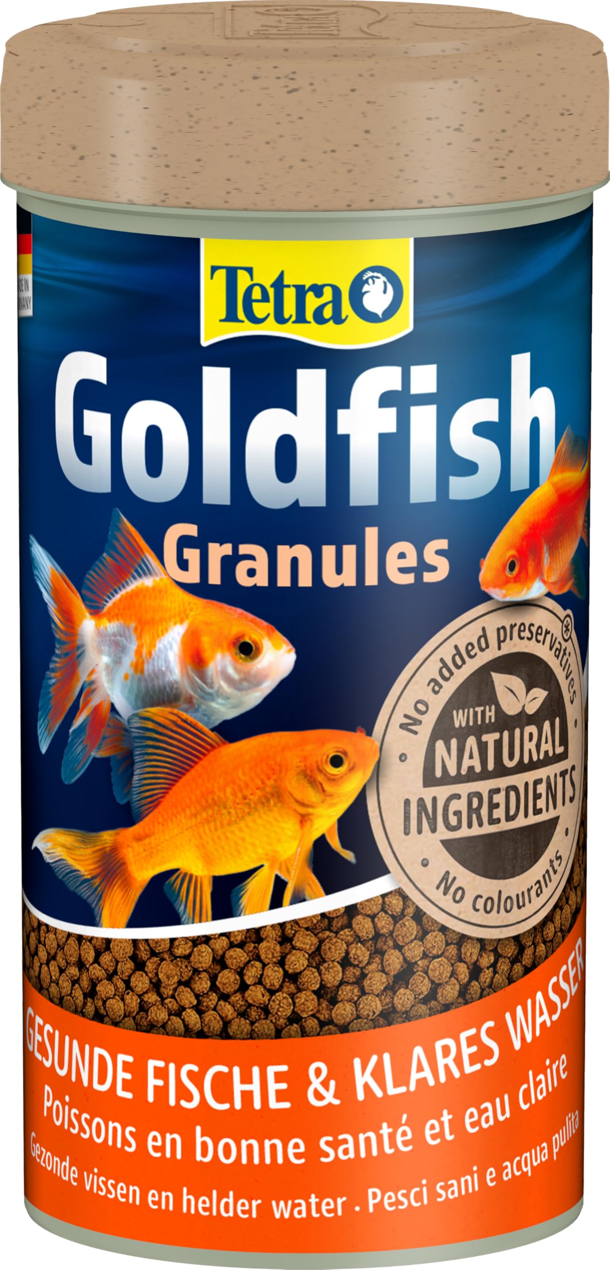 Tetra Goldfish Granules, Mangime In Granuli Galleggianti Per Pesci Rossi E Altri Pesci D'Acqua Fredda - 250 Ml