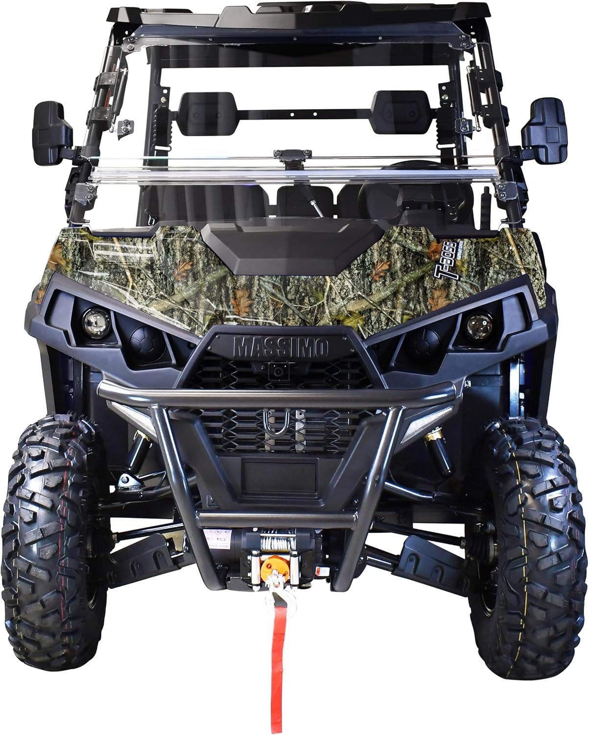 Massimo Flip Windshield Replacement for T-BOSS 550, 560, 750 and 760 UTV, Clear, OEM, Part number Y470550711