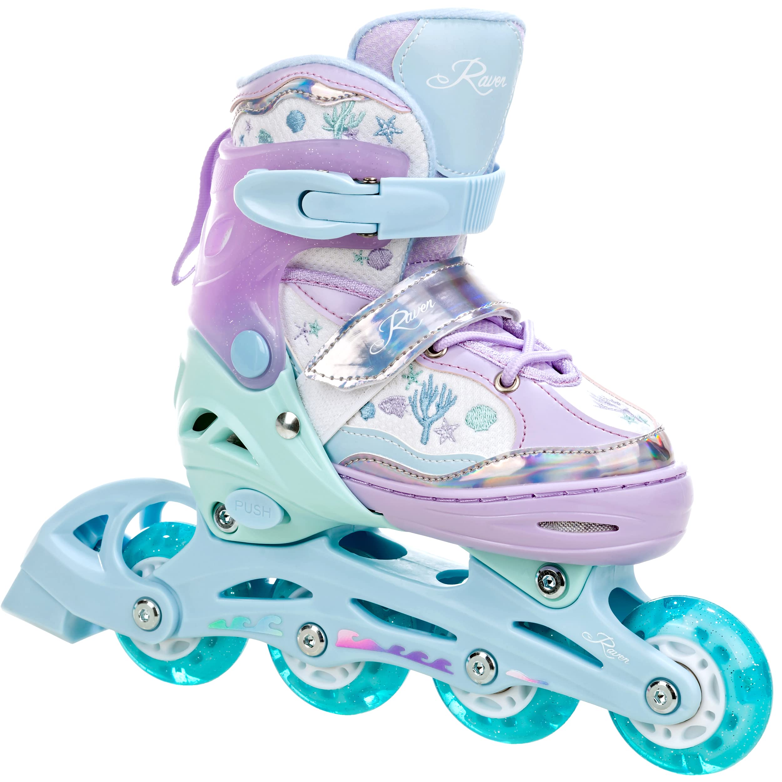 RAVEN Advance 2in1 Pattini da ghiaccio Pattini in linea Inline Skates per bambini e adulti regolabili