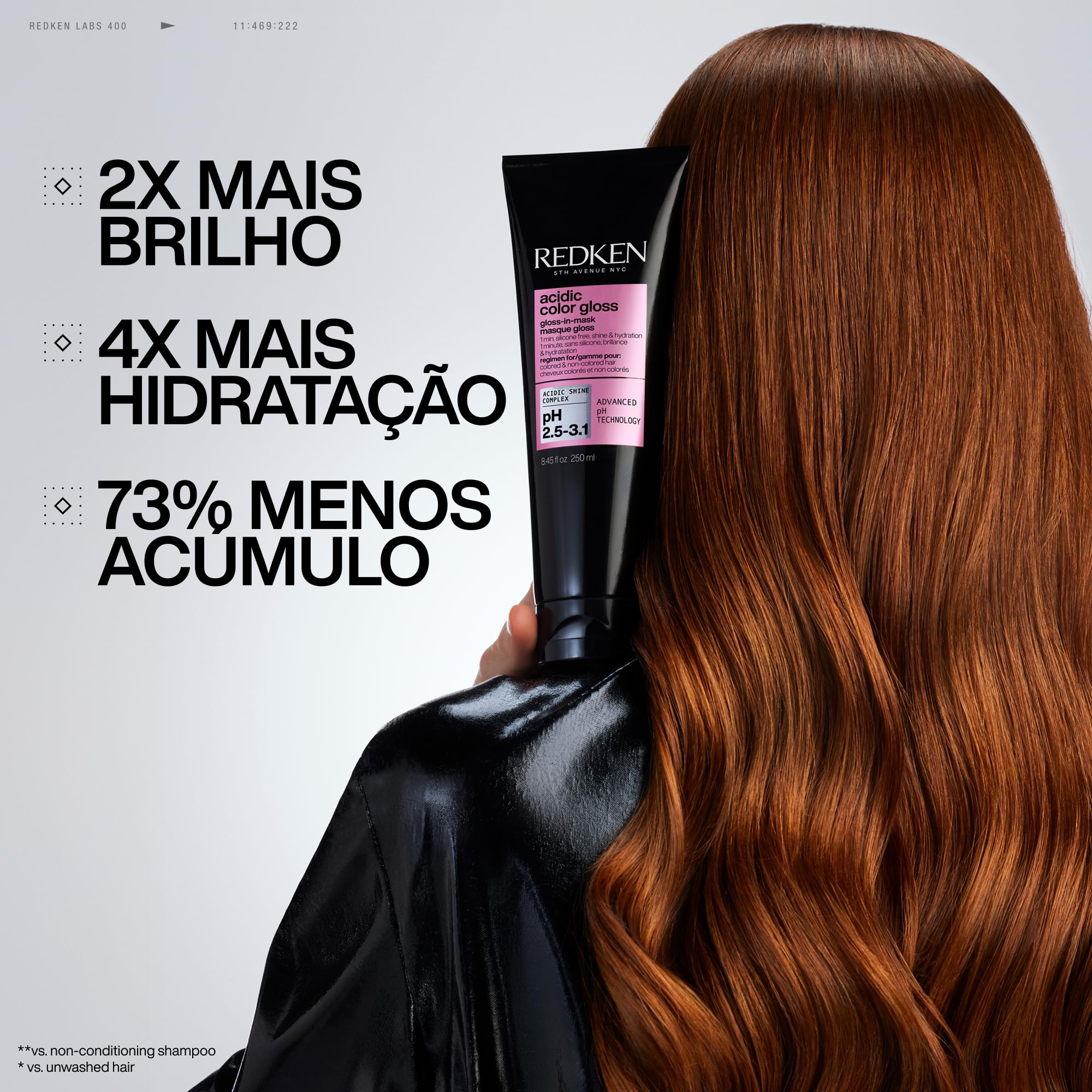 Redken Silikonfreie Haarmaske für intensive Feuchtigkeit & spiegelnden Glanz, Entfernt Rückstände und lässt das Haar strahlen, Cream-To-Gloss Technologie, Acidic Color Gloss Gloss-In-Mask