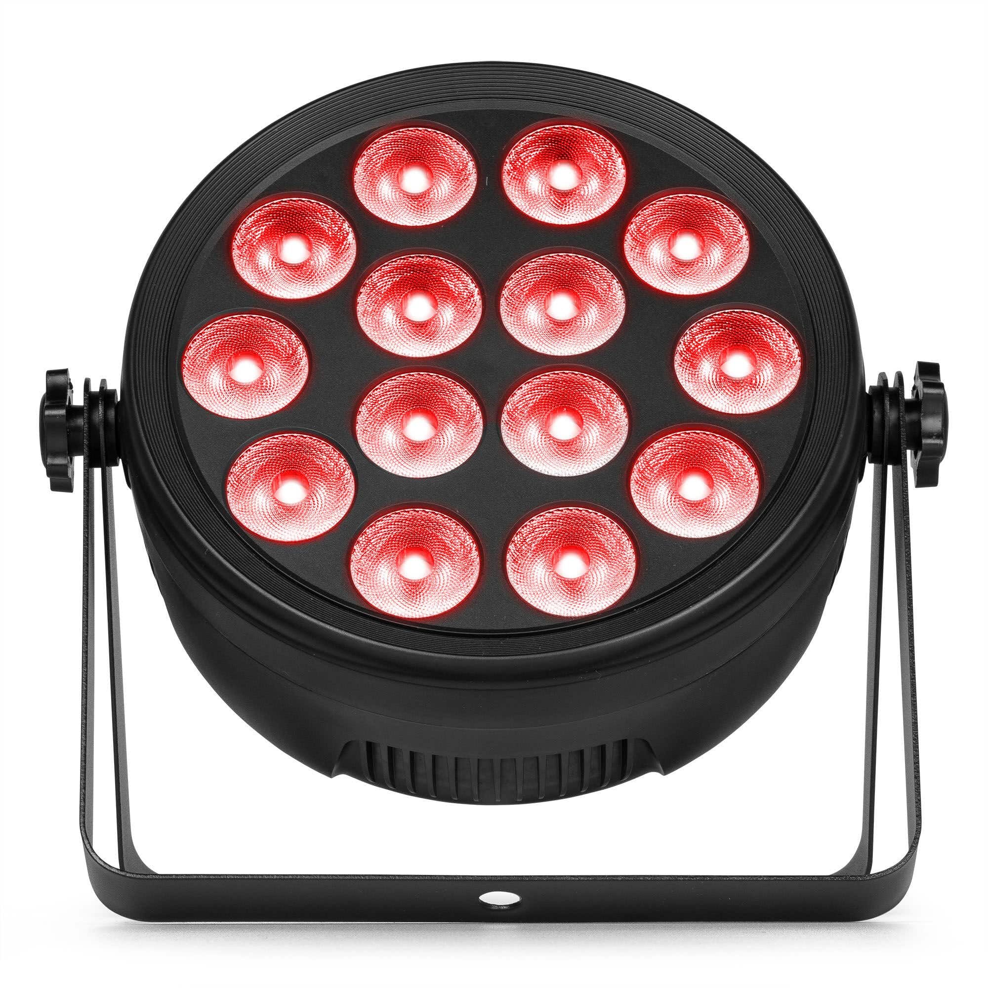 BeamZ BCC145 - Foco PAR LED 14x4W RGBW con estrobo DMX y mando a distancia, iluminación profesional para eventos, DJ, fiestas, boleras, clubs, ferias, salas de escape y escenarios