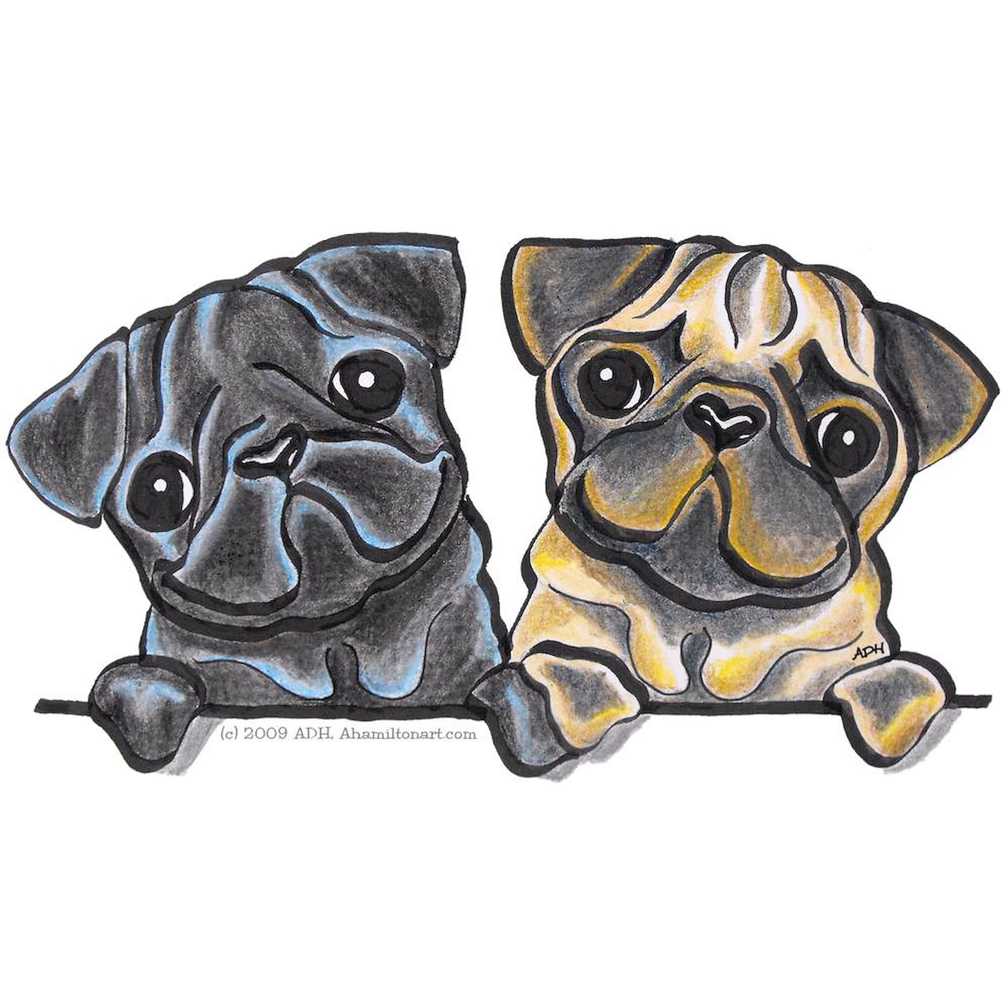 CafePress Pug Pals Stainless Steel Travel Mug 20 oz. Insulated Stainless Steel Coffee Tumbler