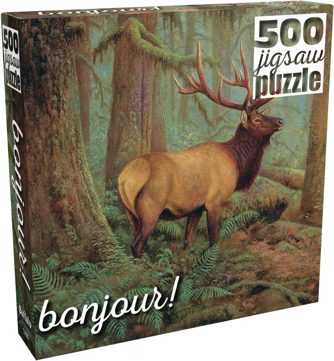 Buffalo Games - Hayden Lambson - Forest King - 500 Piece Jigsaw Puzzle For Adults -Challenging Puzzle Perfect for Game Nights - Finished Size is 21.25 x 15.00 – Precision-Cut Pieces, Beautiful Artwork