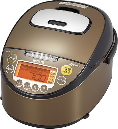 人気商品は 炊きたて レシピ付 ブラウン 5 5合 炊飯器 Ih 中古 タイガー 炊飯 Tiger Jkt J100 Xt ジャー 炊飯器