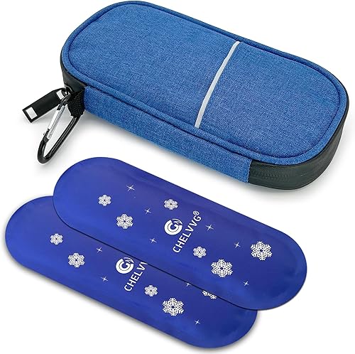 Estuche de viaje enfriador de insulina, organizador de medicamentos para diabéticos, funda de transporte de refrigeración para bolígrafo de