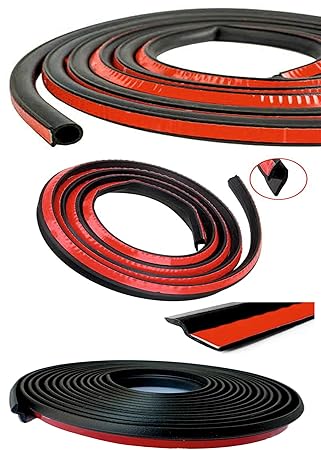 Stick&Seal CAR Weather Stripping Combo Pack P Shape (4 Meters, 1Pc), Big D Shape (4 Meters, 1PC) and Z Shape (4 Meters, 1pc)