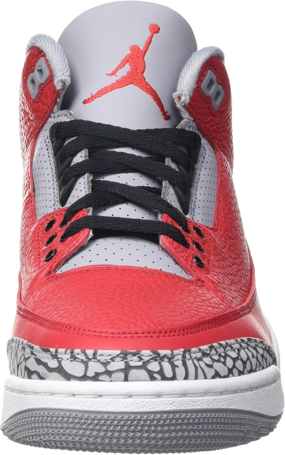 Nike Men's Basketball Shoe, Varsity Red Varsity Red Cement Gray, 8.5