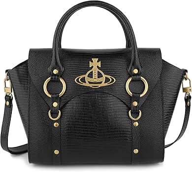 蛇の子　Vivienne Westwood ブラックショルダーバッグ Vivienne Westwood Orb プレート ショルダーバッグ | ブラック