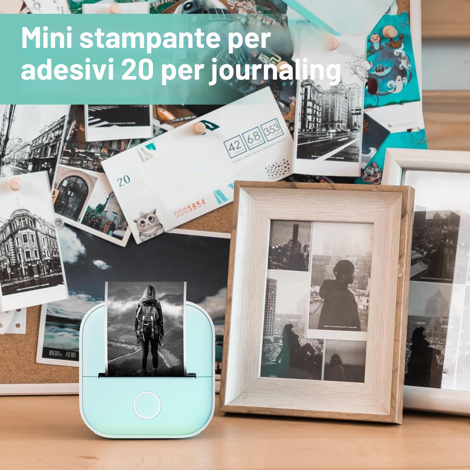 Mini stampante Print Pod, Stampante fotografica per telefono, Etichettatrice