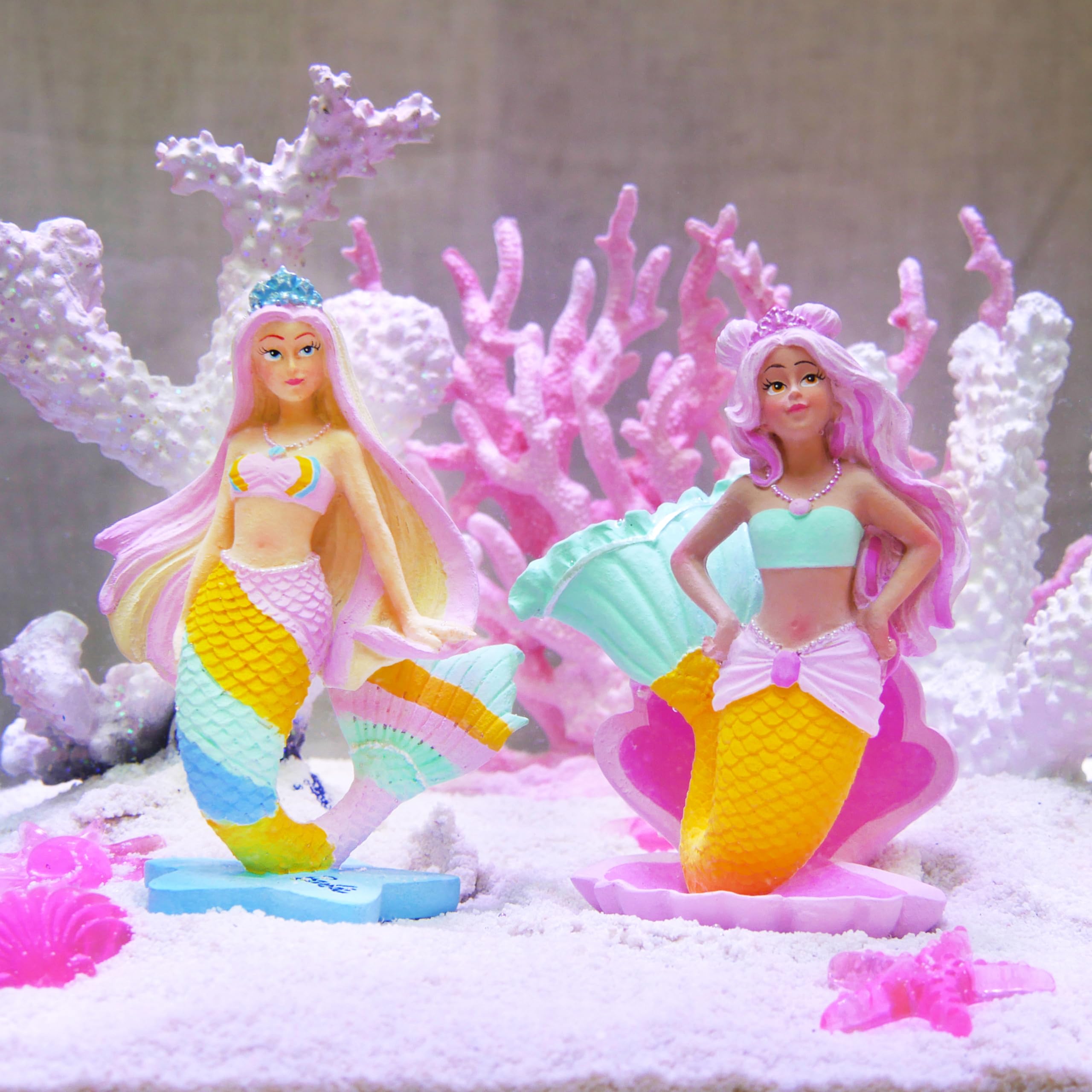 barbie fish accessories Penn-Plax Officially Licensed Mermaid Barbie™ Friend Aquarium Ornament on a Shell Base– Perfect Decoration for Bowls, Aquariums, and Terrariums Pet Supplies Length_specs023:14'0