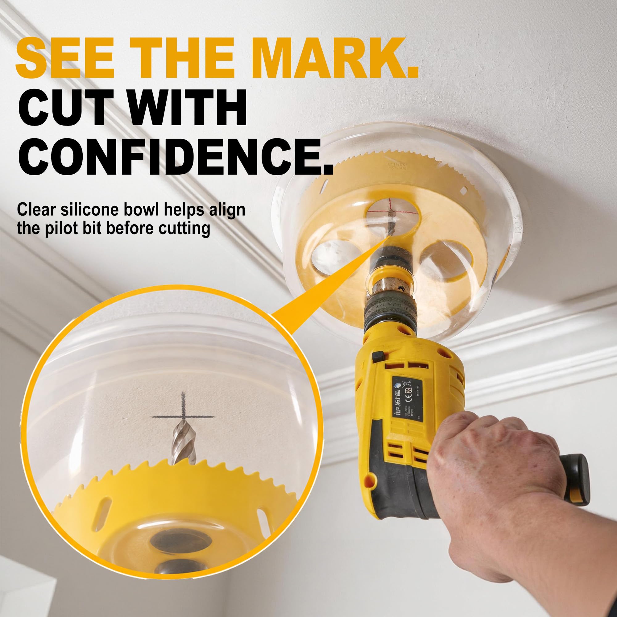 KATA 6" Hole Saw - Recessed Light Installation -3