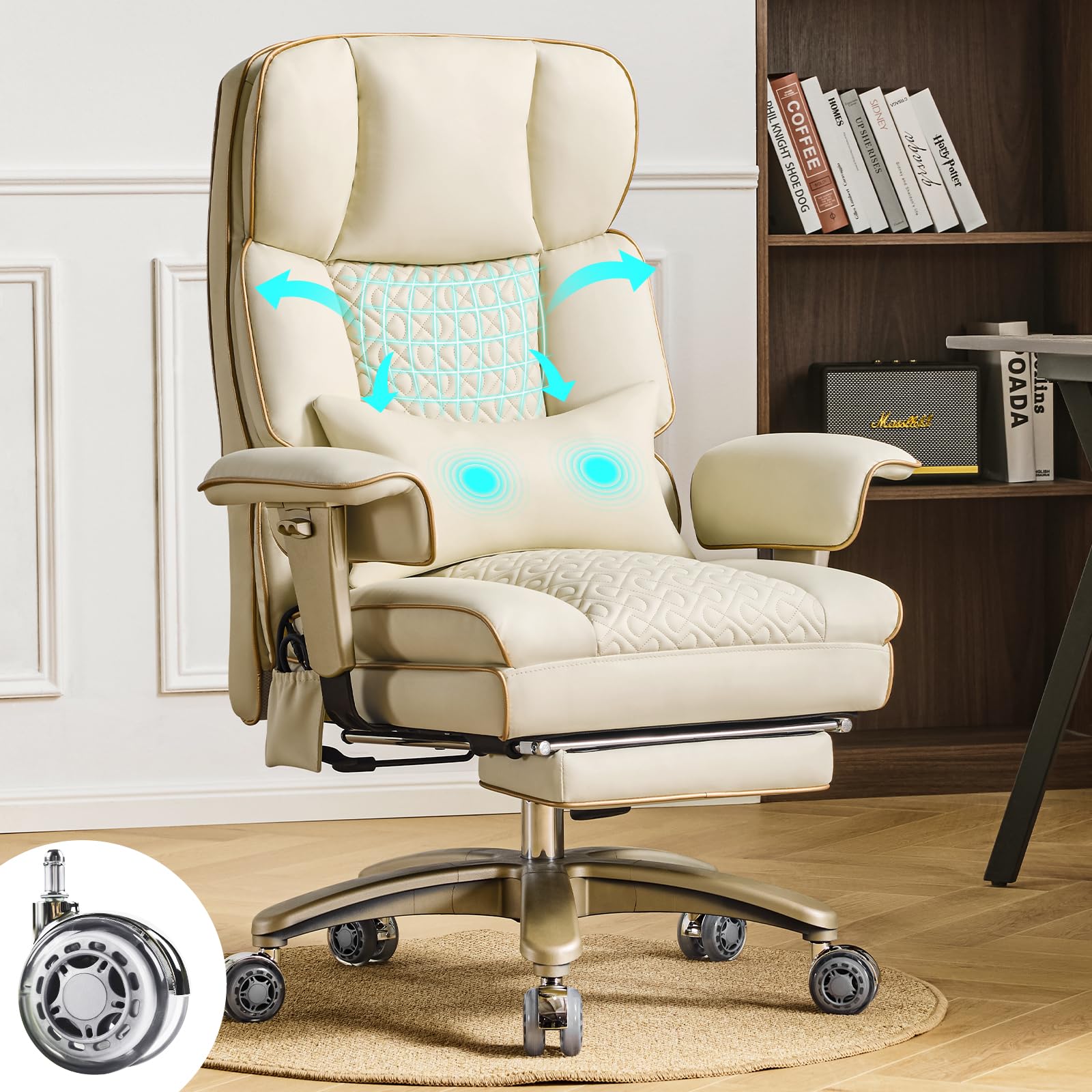 Chaise Ergonomique Chaise En Maille Avec Accoudoirs Réglables Et Soutien Lombaire Fauteuil Haute