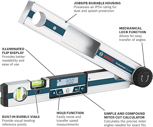 Miniatura 2 de BOSCH Buscador de ángulo digital 4 en 1 GAM 220 MF