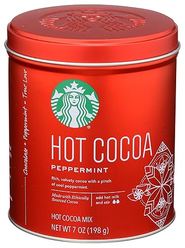 Miniatura 4 de Starbucks Lata de mezcla de cacao caliente, mezcla de cacao caliente de menta, lata de 7 onzas (paquete de 2)