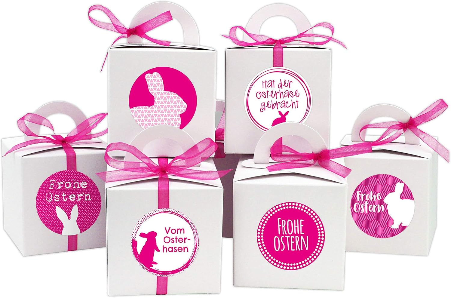 Paper Kites DIY Easter Bunny Boxes - White Gift Boxes for Easter - Gift Packaging for Filling - for Children and Adults
