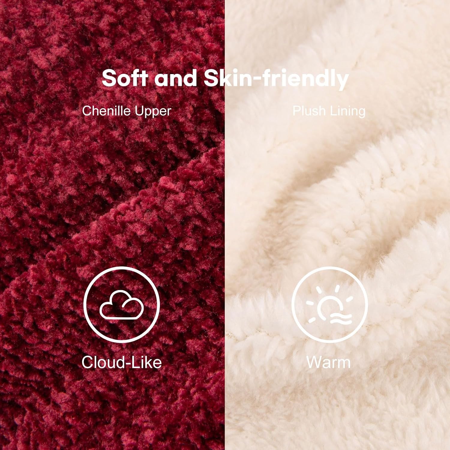 LongBay Women's Cozy Winter Slipper Boots Warm Chenille Knit Bootie Memory Foam Non-Slip Indoor Outdoor House Shoes - Image 4