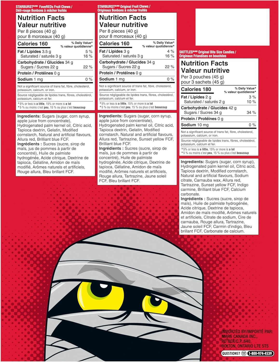 SKITTLES and STARBURST Fruity Halloween Fun Size Candies, 90 count - Image 2