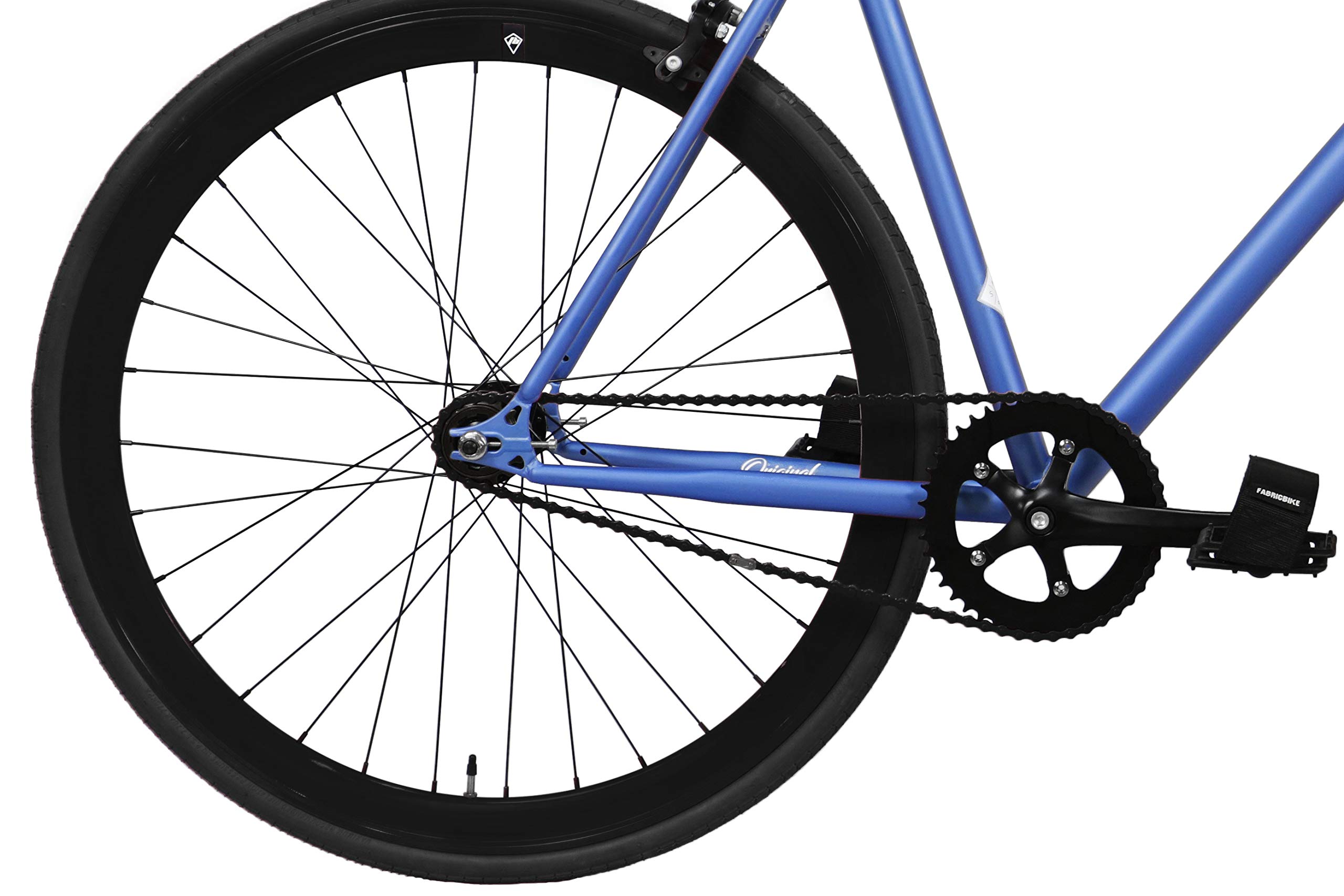 FabricBike ORIGINAL - Fixie Single Speed, 28 Zoll, Fixed Gear, Single Speed, Hi-Ten Rahmen Stahl, 10,45 kg (Talla M)