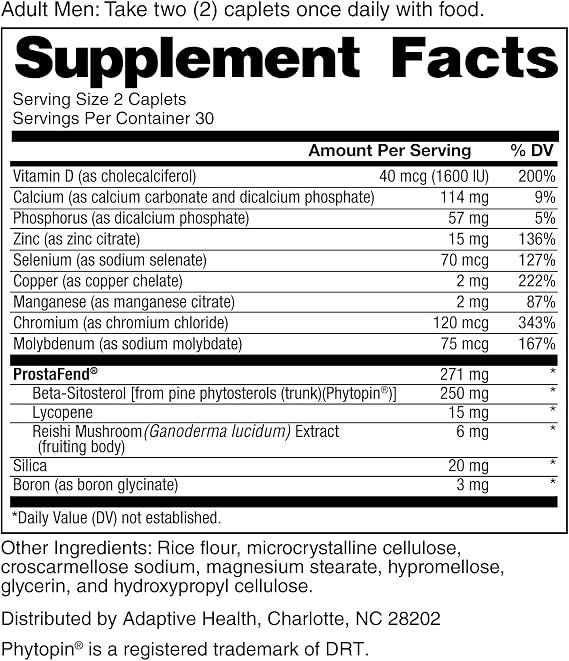 Super Beta Prostate Advanced Prostate Supplement for Men Reduce Bathroom Trips, Promote Sleep, Support Urinary Health & Bladder Emptying. Beta Sitosterol not Saw Palmetto. (60 Caplets, 1-Bottle)