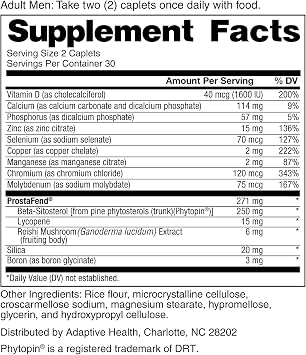 Super Beta Prostate Advanced Prostate Supplement for Men Reduce Bathroom Trips, Promote Sleep, Support Urinary Health & Bladder Emptying. Beta Sitosterol not Saw Palmetto. (60 Caplets, 1-Bottle)