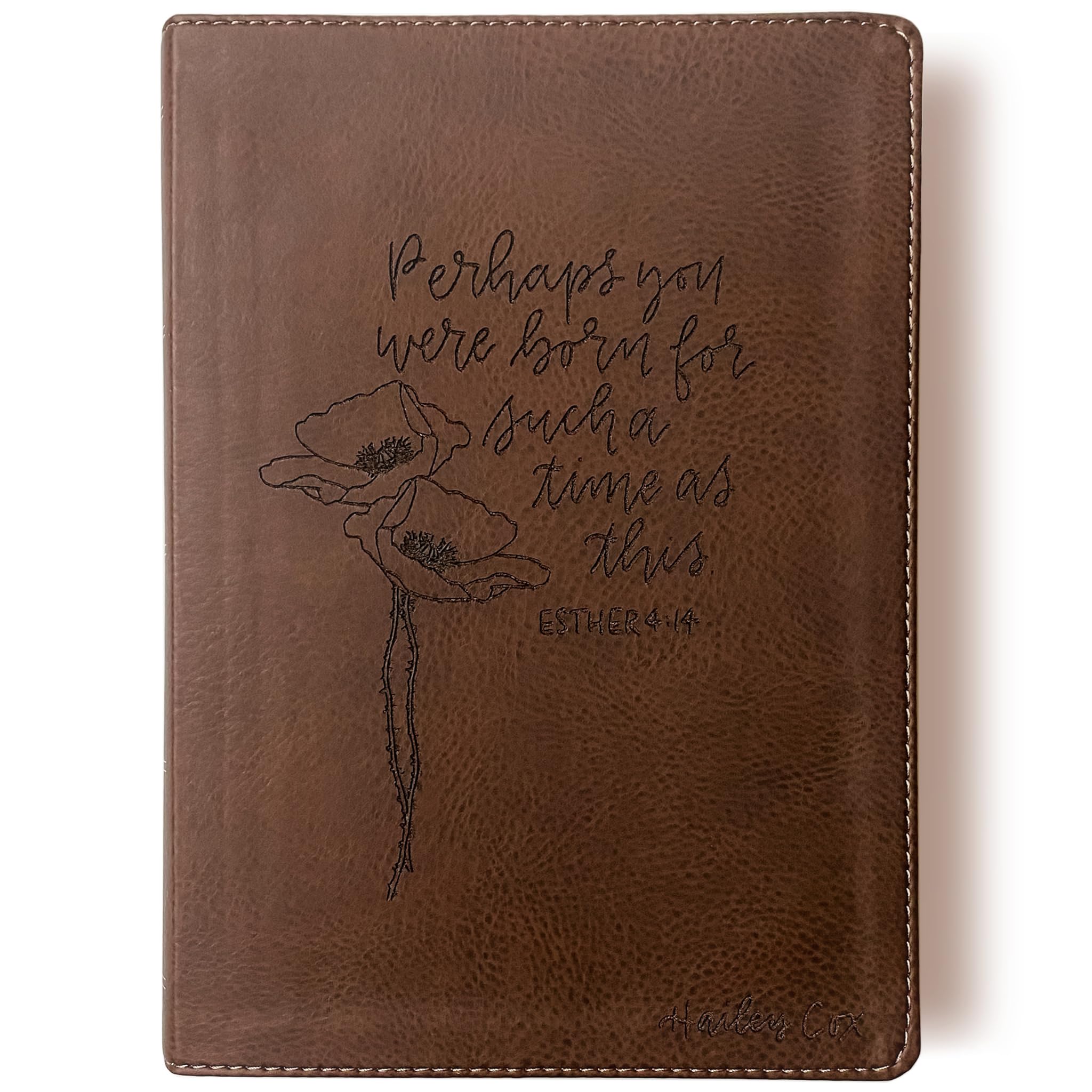 NKJV Wide Margin Bible: Featuring Hand Illustrated Design of Esther 4:14, Personalized, Perfect Gift for Wedding, Baptism, Graduation or Birthday
