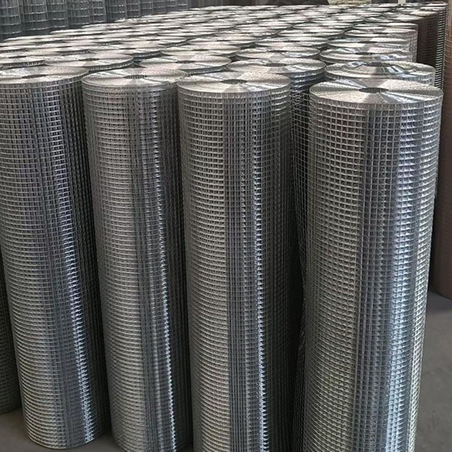 Hardware Cloth, 1/2 Inch Chicken Wire Fence, Welded Wire Mesh Roll, Vegetables Garden Pet Wire Fencing, Chicken Coop, for Ventilation Grille Insect Protection(1mx1m(39inx3.2ft))