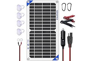 10W 12V Portable Waterproof Solar Battery Charger Maintainer