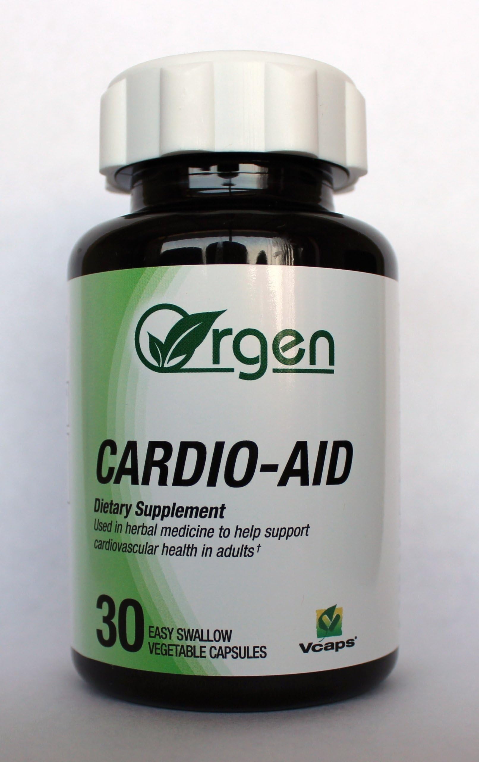 Cardio-Aid - Hawthorn 160 mg, Ginkgo Biloba 150 mg, L'Arginine 100 mg, Garlic 60 mg, Flavanoid glycosides 36 mg, Zinc, 16 mg - 30 Veg Caps
