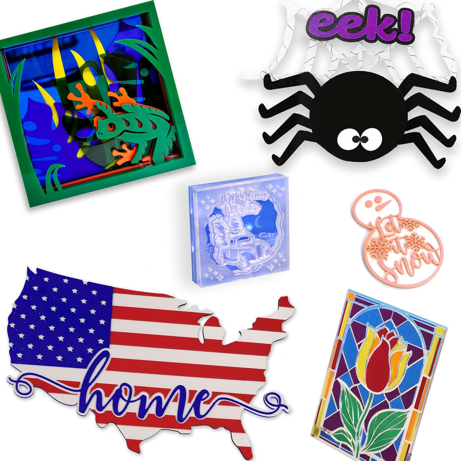 Pastel Acrylic Variety Pack | 2.6mm (1/8th Inch), 12x19 inch, CO2 Laser & Glowforge Performance Series Ready, cast Acrylic in a Variety of Solid Opaque Colors, Craft Closet Brand