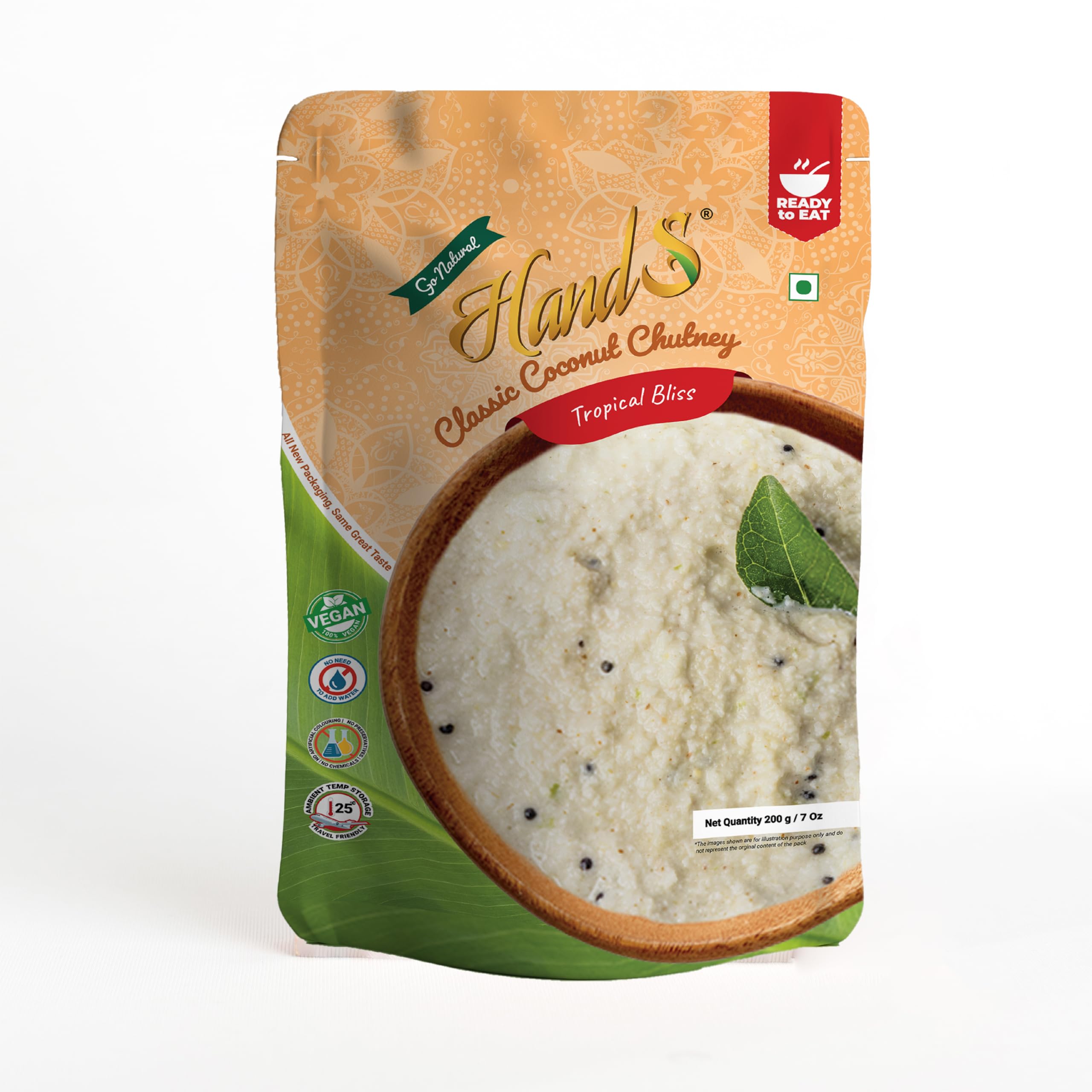 HandS Coconut Chutney - Original | 200 gms X Pack of 1| No added Preservatives or Chemicals | No need to add Water | Vegan and Keto Friendly | best Dip for South and North Indian Dishes-image-14