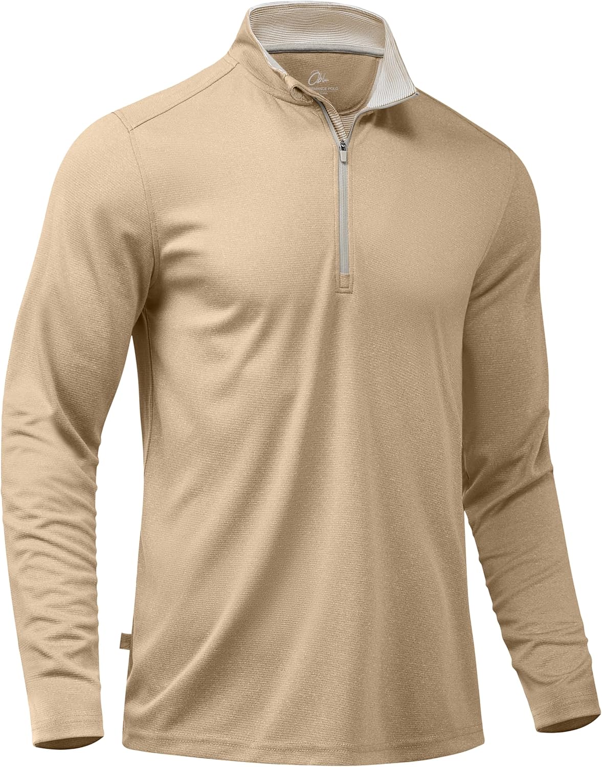 Obla Golf Quarter Zip Pullover for Men Mock Neck Sweatshirt Lightweight Sun Protection Men's Long Sleeve Golf Shirt