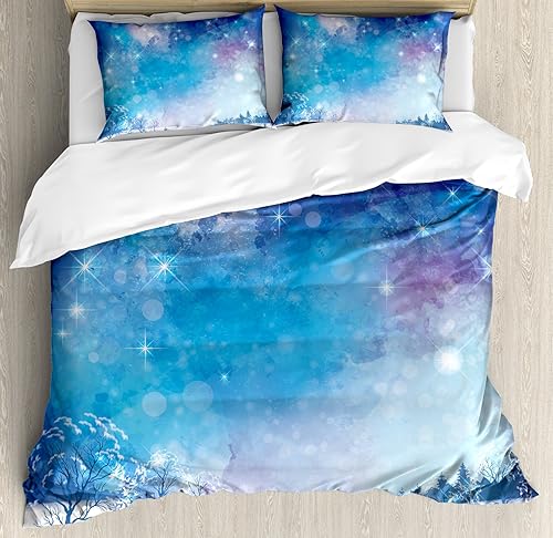 Ambesonne - Colorida funda de cobertor disponible en 3 tamaños y en diferentes colores