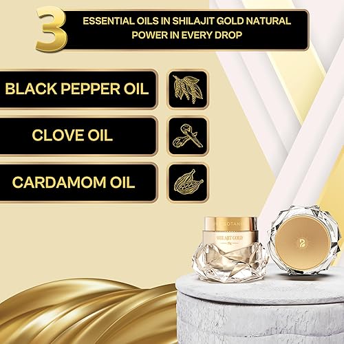 Miniatura 5 de Resina Shilajit del Himalaya, 0.88 oz, infundida con Ashwagandha KSM-66 y oro de 24 quilates (Swarna Bhasma), Shilajeet aprobado por Ayush, fuerza