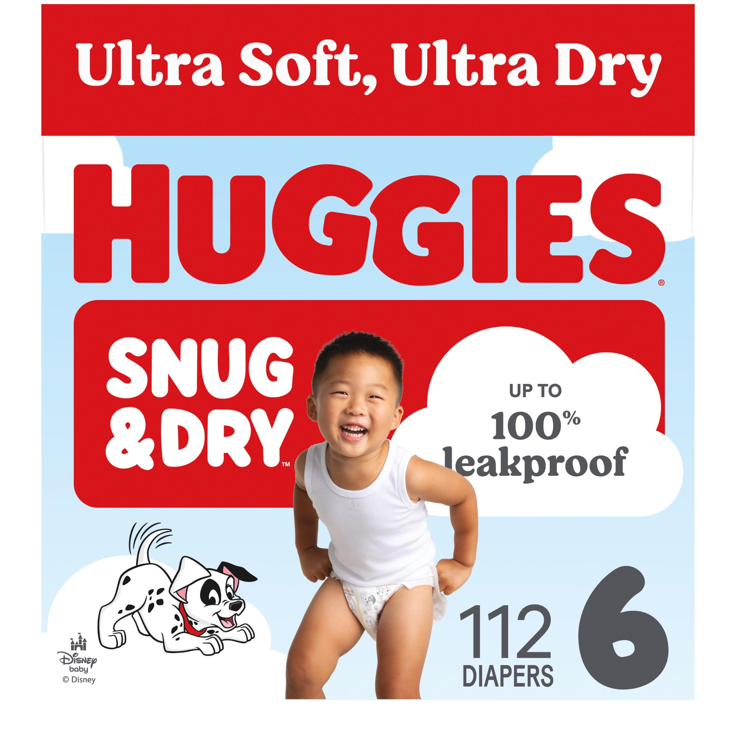 Huggies Snug &amp; Dry Diapers Size 6, 112 Count
