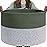 INDRSSME Large Laundry Storage Basket, 21.7 x13. 8 - Decorative Rope Blanket Basket for Organizing Bedroom, Living Room, Nursery, Toy Storage for Colthes Towel, Empty Gift Baskets -Green