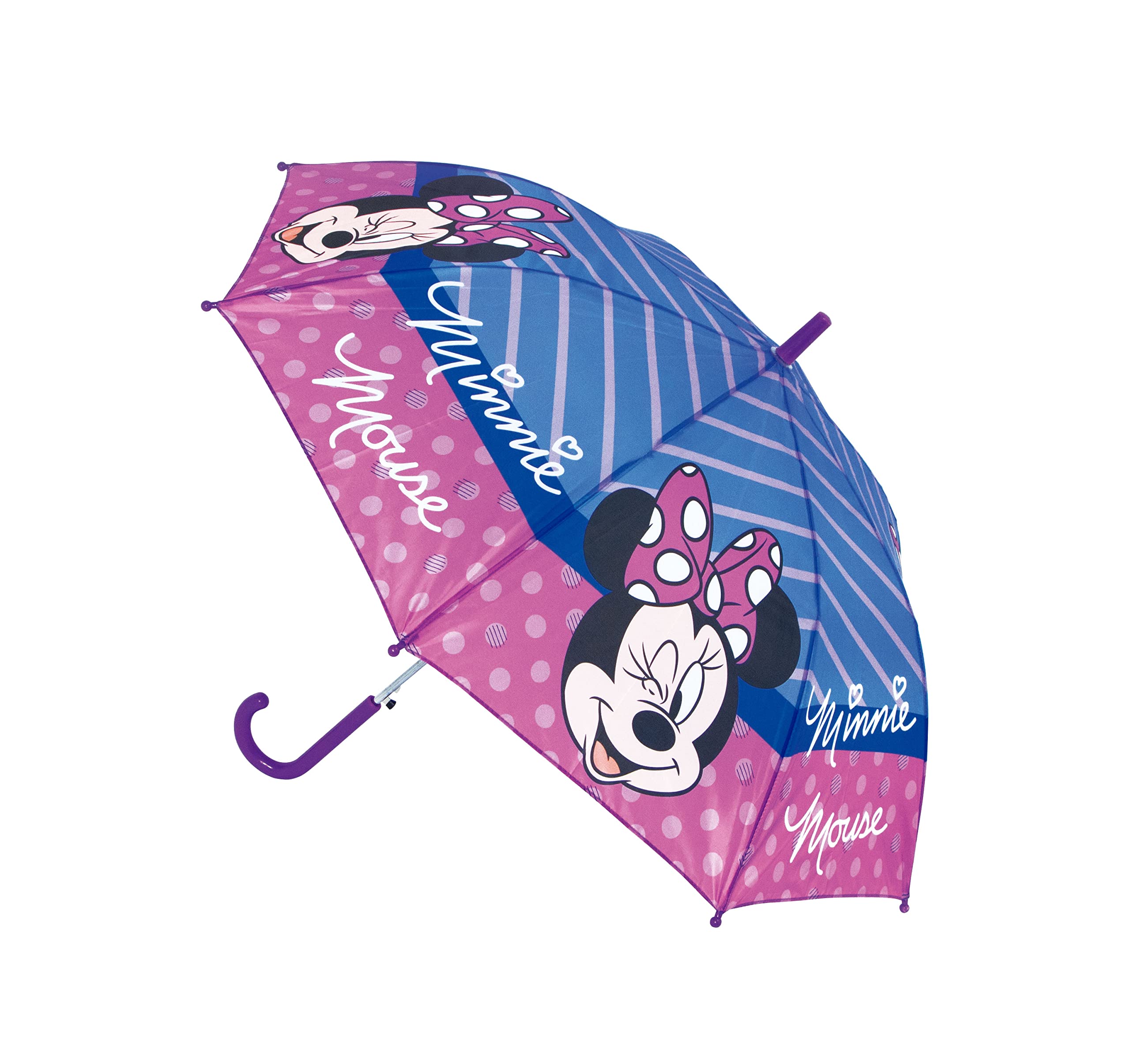 Safta Minnie Mouse Lucky Automatic Umbrella 480mm, Multicoloured, único