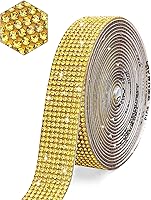 Vista 19 de Tiras autoadhesivas de diamantes de imitación de cristal para manualidades con diamantes de imitación de 0.079 pulgadas para manualidades, bodas