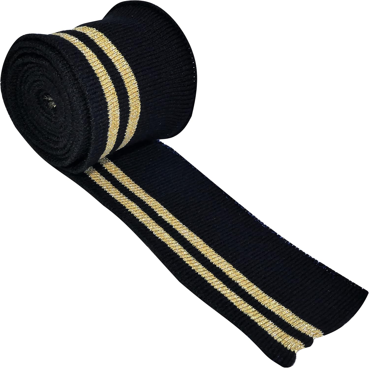 Tessuto Elastico 130x13cm Blu Scuro - 100% Acrilico Per Cucito Creativo - Foto 8