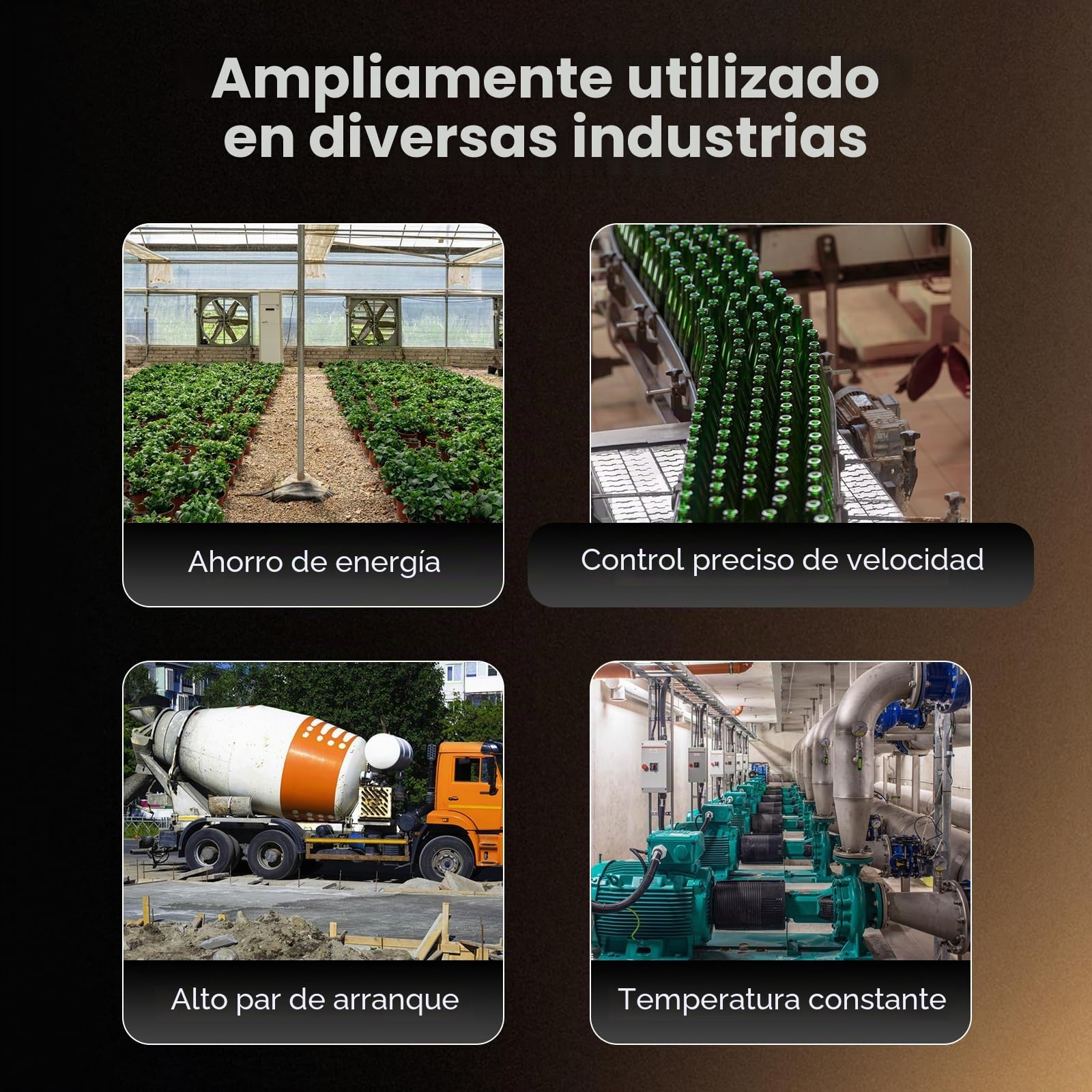 Bonvoisin Variador de Frecuencia Trifasico, 380V 2,2kW, Entrada Trifásica | VFD, 3HP, Regulador de Velocidad, Control Vectorial para Motor de Husillo CNC y Motores Industriales, Cable de Panel 100cm